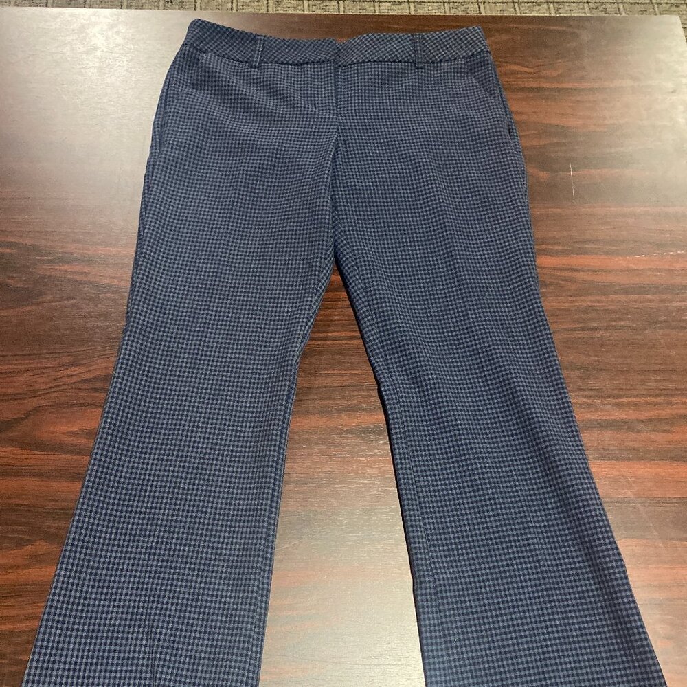 Blue and Black Checker pattern womans  Express Pants Size 8